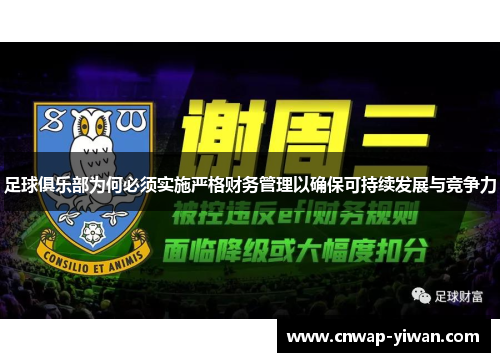 足球俱乐部为何必须实施严格财务管理以确保可持续发展与竞争力